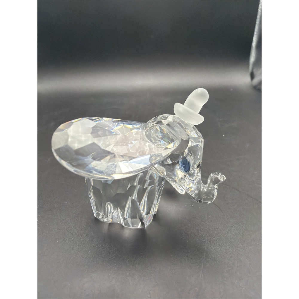 Swarovski Disney Dumbo 1993 Blue Eyes/Frosted Hat Elephant 7640NR100001 No Box